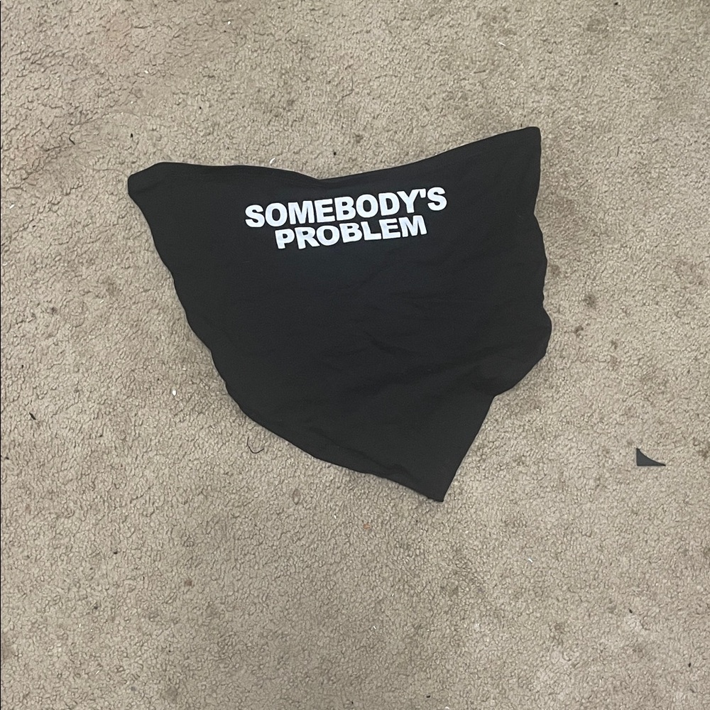 Windsor Black Bandana Top